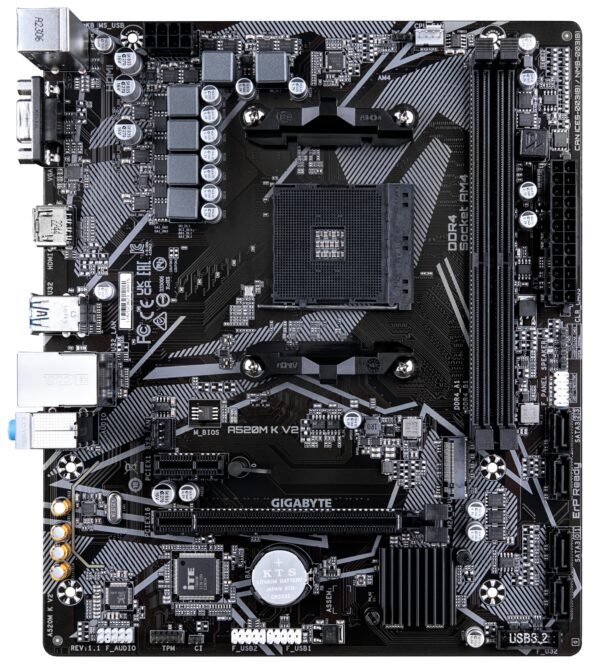 Základná doska Gigabyte A520M K V2 AM4 2xDDR4 HDMI VGA M.2 PS/2