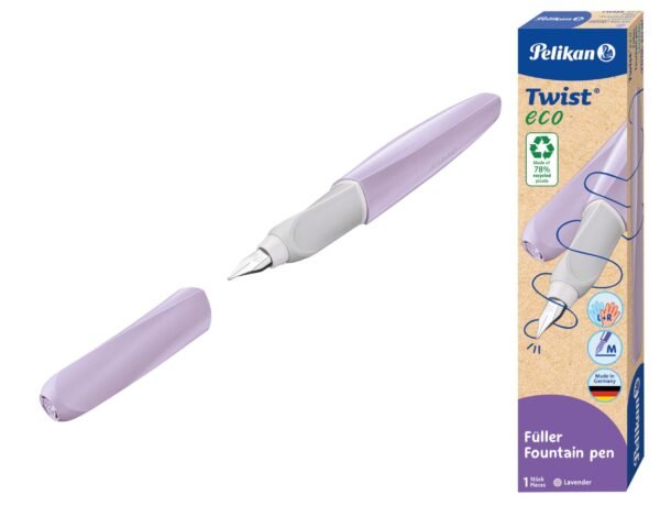 5eed69df4c74becd6a0387f3d7ee.jpg Pelikan plniace pero Twist pre pravákov a ľavákov, vres, levanduľa