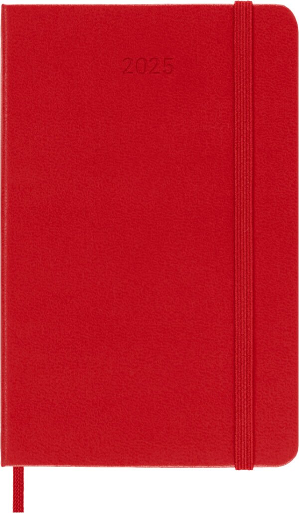 Knižkový diár 2025 A6 Moleskine červený