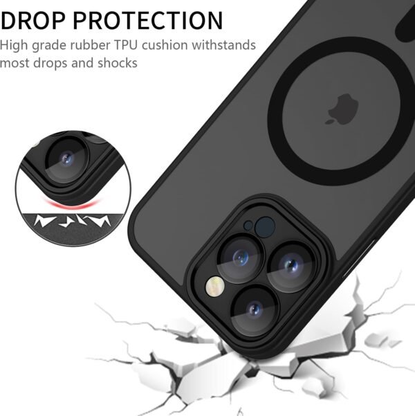 6109UIQvAWL._AC_SL1500_.jpg Puzdro pre iPhone 11 Pro, kompatibilné s MagSafe, puzdro na mobil pre iPhone 11 Pro, tenká matná magnetická ochrana fotoaparátu s dotykovou funkciou, protišmykové, odolné proti