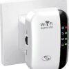 Wi-Fi zosilňovač, 300 Mbit/s, 2,4 GHz, Wi-Fi opakovač, Wi-Fi opakovač, ethernetový port, WPS, režim AP, LED diódy možno vypnúť, kompatibilný so všetkými zariadeniami WLAN