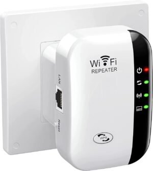 610GqiiUryL._AC_SL1500_.jpg Wi-Fi zosilňovač, 300 Mbit/s, 2,4 GHz, Wi-Fi opakovač, Wi-Fi opakovač, ethernetový port, WPS, režim AP, LED diódy možno vypnúť, kompatibilný so všetkými zariadeniami WLAN