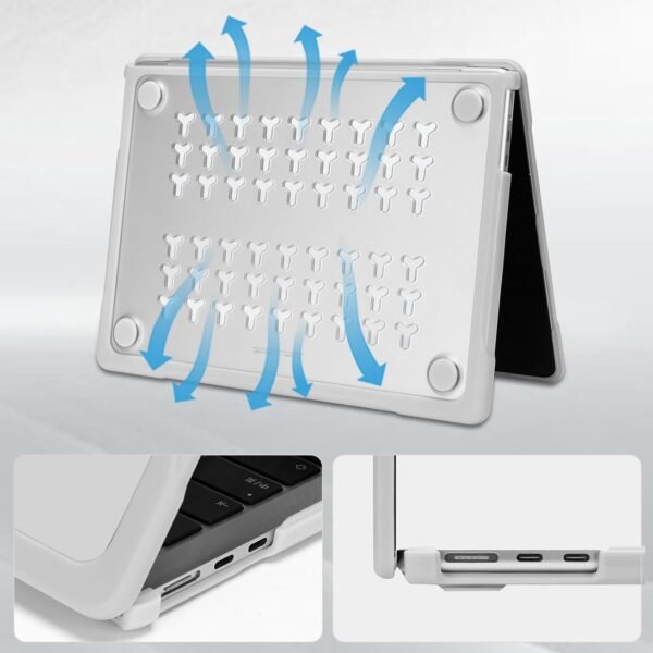 610Y6bH38oL._AC_SL1500_.jpg MOSISO Puzdro kompatibilné s MacBook Air 13 palcov M4 M3 M2 2025–2022 A3240 A3113 A2681, TPU ochrana proti rozbitiu a odtlačkom prstov, pevné puzdro a kryt klávesnice pre MacBook Air 13,6 palcov