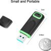 610dPxyf-DL._AC_SL1500_.jpg KEXIN USB kľúč 256 GB 3.0, USB kľúč 3.0 256 GB, USB flash disk s LED kontrolkou (256 GB, zelený)