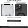 612zDyf4cTL._AC_SL1500_.jpg Puzdro pre iPhone 11 Pro, kompatibilné s MagSafe, puzdro na mobil pre iPhone 11 Pro, tenká matná magnetická ochrana fotoaparátu s dotykovou funkciou, protišmykové, odolné proti