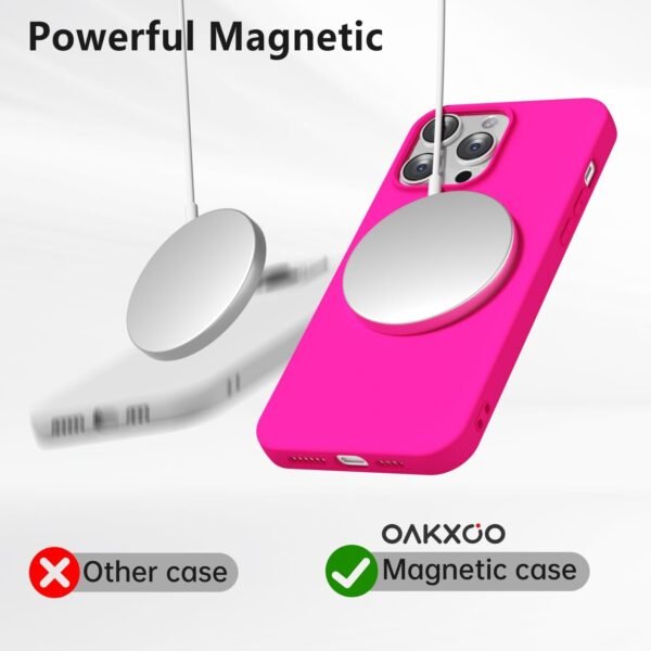 6147sjAp2yL._AC_SL1500_.jpg oakxco pre iPhone 12 Pro Max – silikónové puzdro Magsafe, farebné, ultratenké puzdro Slim Case, jednofarebné puzdro na mobil pre dievčatá, magnetické indukčné nabíjanie, ochranné puzdro z matného silikónu