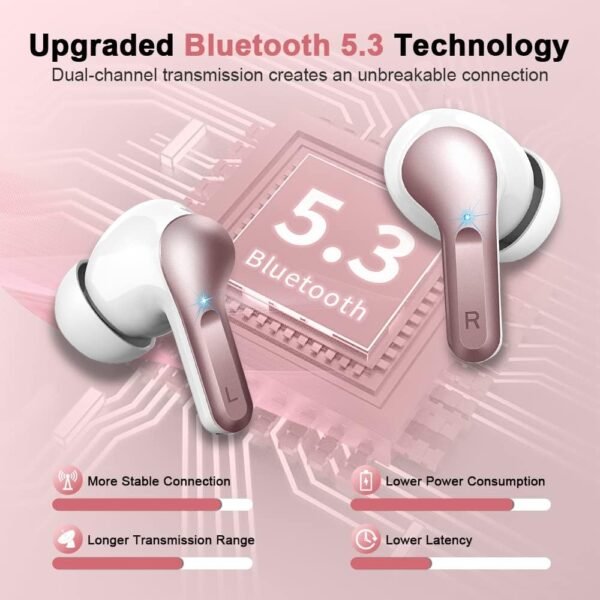 618l5srhLXL._AC_SL1000_.jpg Bluetooth slúchadlá, bezdrôtové slúchadlá Bluetooth 5.3, slúchadlá do uší so 4 mikrofónmi s potlačením šumu (ENC), 2023, bezdrôtové slúchadlá s potlačením šumu s výdržou 40 hodín, USB-C, slúchadlá s vodotesnosťou IP7