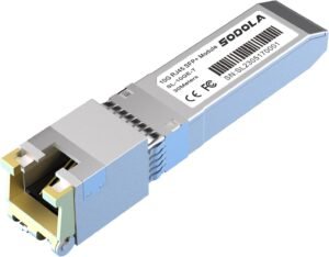 Modul 10GBase-T RJ45 SFP+, medený transceiver 10G SFP+ RJ-45 pre SODOLA, SFP na Ethernet, Plug and Play, Hot Pluggable, vzdialenosť až 30 m, medené moduly SFP (1 balenie)