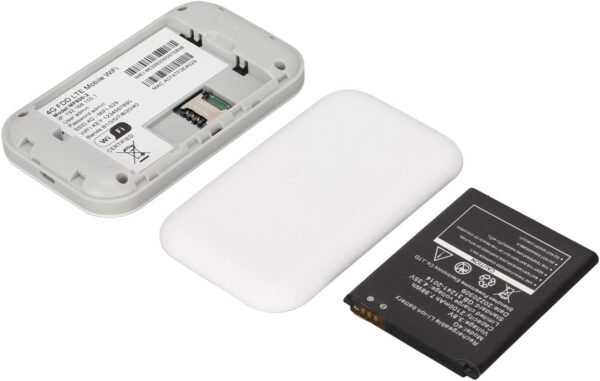Prenosný 4G WiFi router, bezdrôtový router pre SIM karty, internetový hotspot, mobilný WiFi hotspot, pripojenie až 10 zariadení, batéria 2100 mAh, na cestovanie, do domácej kancelárie, vonku