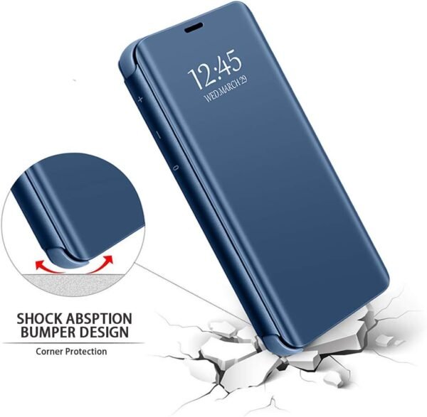 61BRn1n0ymL._AC_SL1200_.jpg Puzdro na mobil pre Samsung Galaxy S24 Kožené skladacie puzdro typu flip Originálne puzdro Clear View Mirror pre Galaxy S24 360° odolné proti nárazom kožené puzdro s funkciou stojana Mirror Case pre Samsung S24 5G