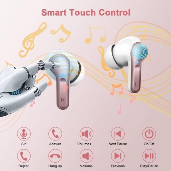 61EM0O2Lh-L._AC_SL1000_.jpg Bluetooth slúchadlá, bezdrôtové slúchadlá Bluetooth 5.3, slúchadlá do uší so 4 mikrofónmi s potlačením šumu (ENC), 2023, bezdrôtové slúchadlá s potlačením šumu s výdržou 40 hodín, USB-C, slúchadlá s vodotesnosťou IP7