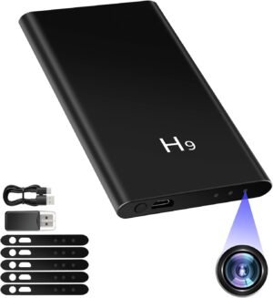 Powerbanka s minikamerou, HD 1080P minikamera s powerbankou 5000 mAh, podpora gravitačného senzora minikamery, detekcia pohybu a nočné videnie