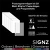 SIGNZ Obaly na prospekty (DIN A4, hrúbka 80 µm), 100 ks, priehľadné, s neutrálnou uhlíkovou stopou, vyrobené v Nemecku