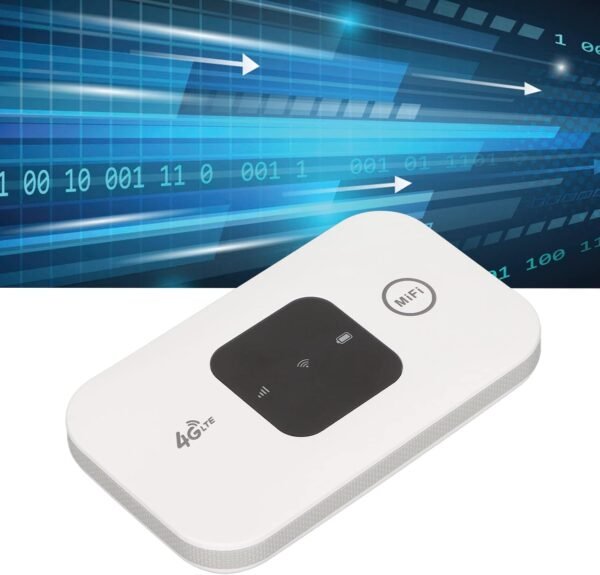 Prenosný 4G WiFi router, bezdrôtový router pre SIM karty, internetový hotspot, mobilný WiFi hotspot, pripojenie až 10 zariadení, batéria 2100 mAh, na cestovanie, do domácej kancelárie, vonku