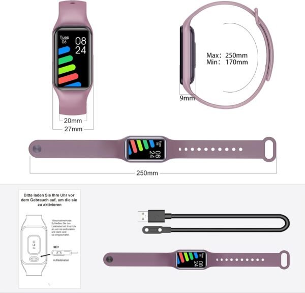 Inteligentné hodinky Blackview, dámske, pánske, vodotesné fitness hodinky, 1,47", farebný displej, fitness tracker s krokomerom, monitorom spánku, meraním srdcovej frekvencie, športové hodinky s 24 športovými režimami