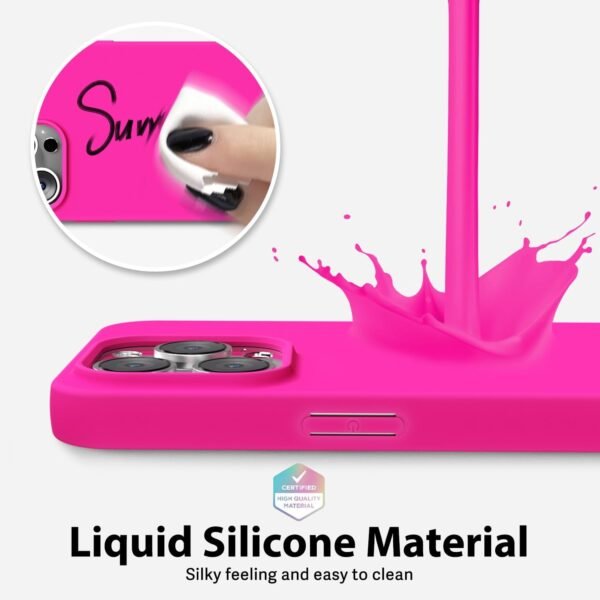 61OcVDDQBML._AC_SL1500_.jpg oakxco pre iPhone 12 Pro Max – silikónové puzdro Magsafe, farebné, ultratenké puzdro Slim Case, jednofarebné puzdro na mobil pre dievčatá, magnetické indukčné nabíjanie, ochranné puzdro z matného silikónu