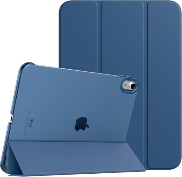 61QLMTM8wUL._AC_SL1500_.jpg Puzdro TiMOVO pre iPad (A16) 11. generácie 11 palcov 2025/iPad 10. generácie 10,9 palcov 2022, s funkciou automatického uspania/prebudenia, priehľadné tvrdé PC puzdro na zadnú stranu, šedo-modré