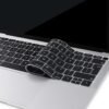 61SkLKIIueL._AC_SL1500_.jpg MOSISO Ochrana klávesnice kompatibilná s MacBook Air 13 palcov 2019, 2018 (A1932) s displejom Retina a Touch ID, vodotesné silikónové ochranné puzdro, čierne