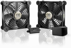 61THOo4JW2L._AC_SL1000_.jpg AC Infinity MULTIFAN S7-P, tichý 120 mm duálny ventilátor s reguláciou otáčok, certifikovaný podľa UL pre DVR – PlayStation – Xbox, chladiaci komponent pre prijímač