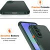 ivoler Púzdro pre Samsung Galaxy A36 5G s 2 kusmi tvrdeného skla, [vojenský štandard] odolné proti nárazom [ochrana fotoaparátu], púzdro na mobil, matná priehľadná zadná strana odolná proti odtlačkom prstov