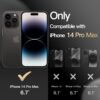 61XvHjzh6JL._AC_SL1500_.jpg JETech Puzdro pre iPhone 14 Pro Max 6,7 palca kompatibilné s MagSafe, odolné dvojvrstvové puzdro s robustnou ochranou, nárazuvzdorné ochranné tvrdé magnetické puzdro na mobil (čierne)