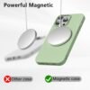 61ei3DQut7L._AC_SL1500_.jpg oakxco pre iPhone 13 Pro puzdro Magsafe, farebné silikónové puzdro na mobil, ultratenké puzdro Slim Case, jednofarebné puzdro na mobil pre dievčatá, ochranné puzdro s magnetickým indukčným nabíjaním, matné