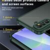 ivoler Púzdro pre Samsung Galaxy A36 5G s 2 kusmi tvrdeného skla, [vojenský štandard] odolné proti nárazom [ochrana fotoaparátu], púzdro na mobil, matná priehľadná zadná strana odolná proti odtlačkom prstov