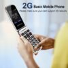 61hVLPEWB0L._AC_SL1500_.jpg artfone Mobilný telefón pre seniorov bez zmluvy, skladací mobilný telefón s veľkými tlačidlami, 2G GSM mobilný telefón pre seniorov s farebným displejom 2,4", dual SIM, tlačidlo SOS pre núdzové volania