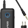 61j2dIFVHpL._AC_SL1500_.jpg YMOO Bluetooth 5.3 adaptér pre TV/lietadlo na slúchadlá, 2 v 1 Bluetooth vysielač a prijímač s APTX-II, Bluetooth vysielač s 3,5 mm konektorom, rozbočovač 2 na TV audio do reproduktora, 22 hodín