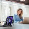 Nabíjacia stanica USB-C Multi Dock s 6 portmi PD 96 W, inteligentná rýchlonabíjacia stanica s 3x PD 20 W, USB-C nabíjací konektor, kompatibilná s telefónmi, iPadmi, hodinkami, stojanmi, tabletmi a ďalšími zariadeniami (6 káblov)