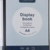 EUROPEL Prezentačná kniha vo formáte A4 s 20 obalmi – prehľadná kniha s vložkou Front-View – zložka do portfólia a projektorov pre rokovania a konferencie – tmavošedá / antracitová – 114267