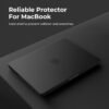 61phL24BTTL._AC_SL1500_.jpg Puzdro EooCoo kompatibilné s MacBookom Pro 14 palcov (modely 2021–2024) M4 M3 M2 M1 A3112 A3185 A3401 A2992 A2918 A2779 A2442 Pro/Max, ochranné puzdro typu shell, plastové matné puzdro, čierne