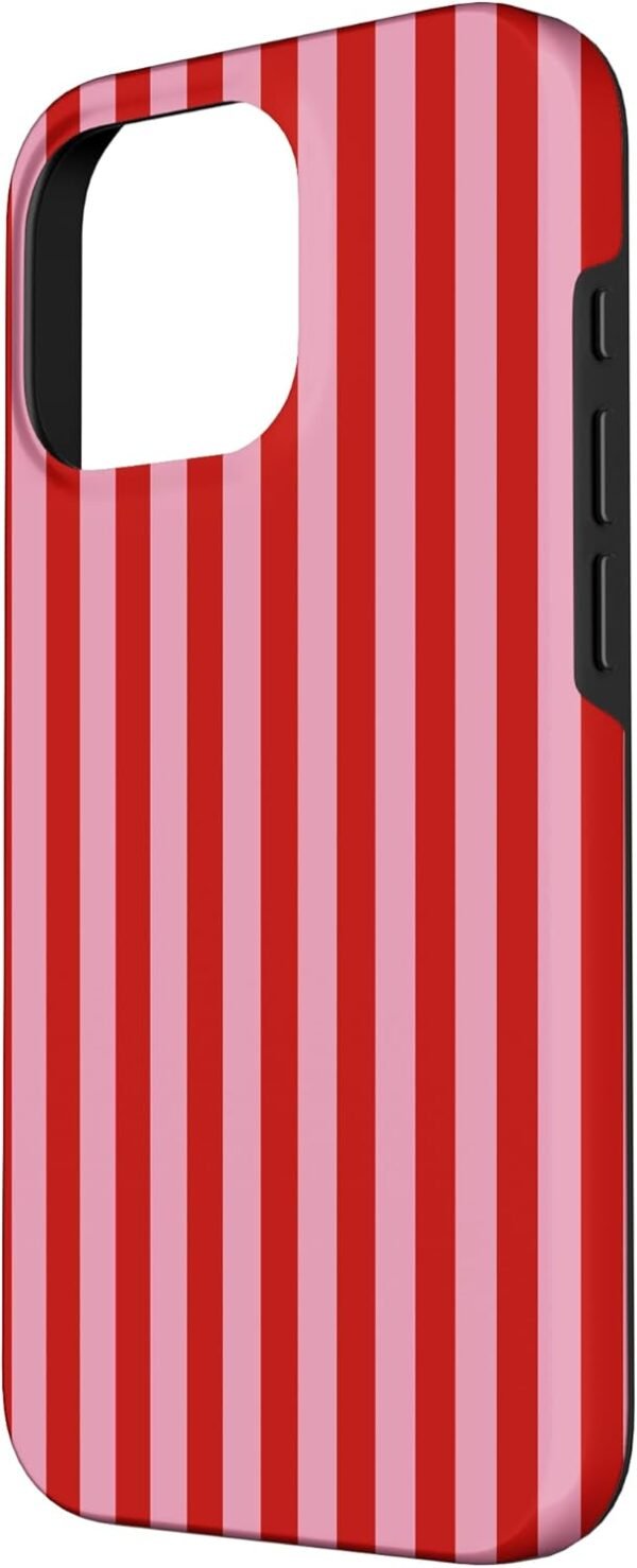 61qjxGMna3L._AC_SL1500_.jpg Puzdro pre iPhone 16 Pro s roztomilými červenými a ružovými pruhmi, červené, fialové, fialové, ružový vzor