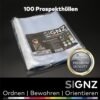 SIGNZ Obaly na prospekty (DIN A4, hrúbka 80 µm), 100 ks, priehľadné, s neutrálnou uhlíkovou stopou, vyrobené v Nemecku