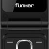 Mobilný telefón Funker C150 Comfort 4G s podporou 4G a VoLTE, s odklápacím krytom, určený pre seniorov, veľké tlačidlá, jednoduché ovládanie, tlačidlo SOS, USB-C, 3 priame pamäťové miesta, 2000 kontaktov, nabíjací stojan, čierna farba
