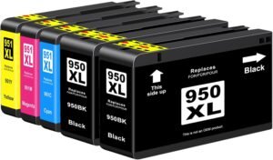 Yowell 950 XL/951XL Multipack náplne do tlačiarne kompatibilné náplne pre HP 951XL Multipack pre HP Officejet Pro 8600 náplne 8610 8620 8100 8615 8100 8625 8630 8640 8660 276dw 251dw tlačiareň (5 ks