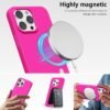 61xd3dj7a3L._AC_SL1500_.jpg oakxco pre iPhone 12 Pro Max – silikónové puzdro Magsafe, farebné, ultratenké puzdro Slim Case, jednofarebné puzdro na mobil pre dievčatá, magnetické indukčné nabíjanie, ochranné puzdro z matného silikónu