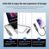 NVME kryt M.2 SSD kryt NVMe USB adaptér, SSD adaptér M.2 SSD kryt PCIe M.2 adaptér 10 Gbps USB 3.1 Gen 2 pre SSD M.2 kryt veľkosť 2230/2242/2260/2280 podporuje UASP