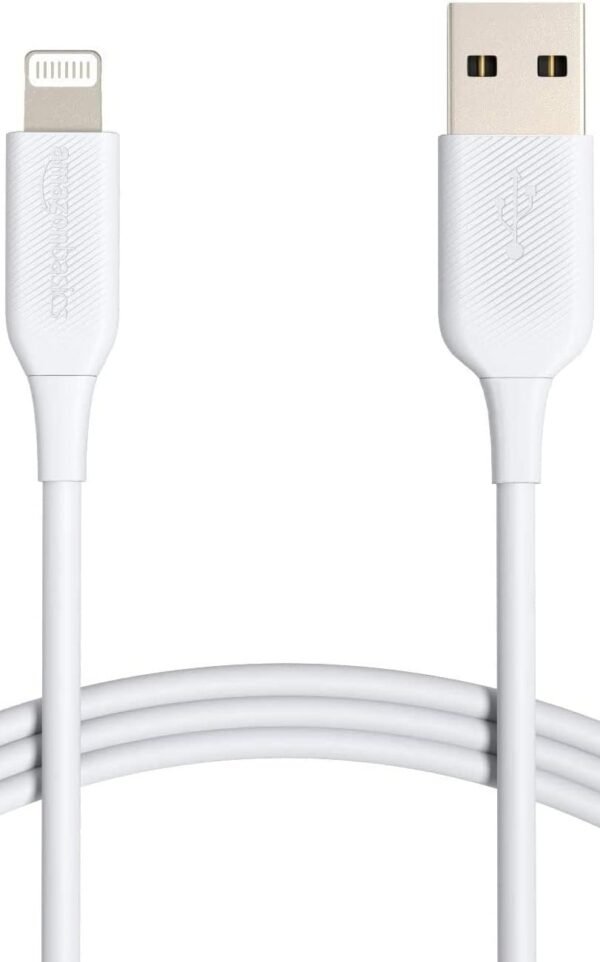 6e4bdf5646b59e4fd1bee001f6ca.jpg Kábel AMAZON BASICS USB - Apple 30-pin 1 m biely