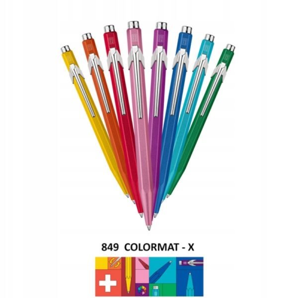 7093e9b842c9acececa3dfd2b480.jpg Guličkové pero CARAN D'ACHE 849 Colormat-X, M, oranžové