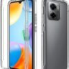 Puzdro pre Xiaomi Redmi 10 5G, 360° celoplošné [transparentné] Odolné proti nárazom puzdro na mobil [predná strana z mäkkého TPU silikónu a zadná strana z tvrdeného PC] 2 v 1 puzdro odolné proti poškriabaniu pre Xiaomi Redmi 10 5G
