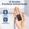 712EieVhlGL._AC_SL1500_.jpg Mini diktafón, 62 GB nahrávacie zariadenie s rozpoznávaním hlasu, 35 hodín nahrávania, digitálny hlasový záznamník s USB-C pre rozhovory, prednášky, kurzy a konferencie