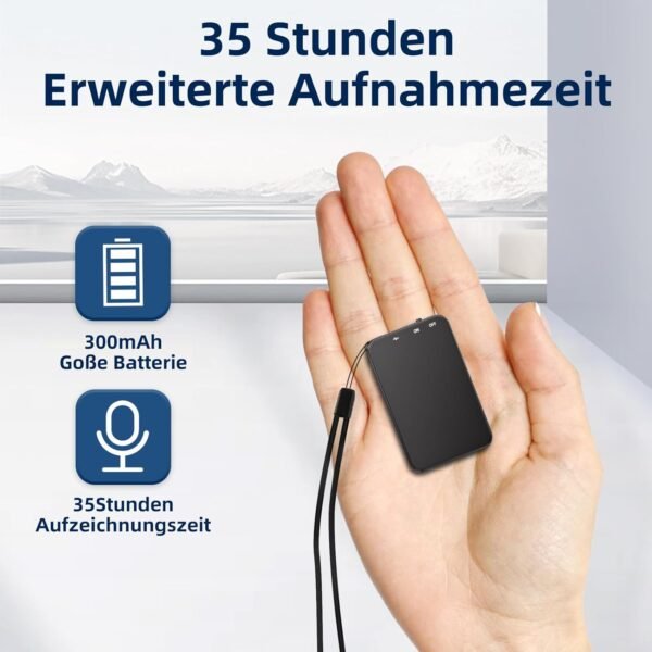 712EieVhlGL._AC_SL1500_.jpg Mini diktafón, 62 GB nahrávacie zariadenie s rozpoznávaním hlasu, 35 hodín nahrávania, digitálny hlasový záznamník s USB-C pre rozhovory, prednášky, kurzy a konferencie