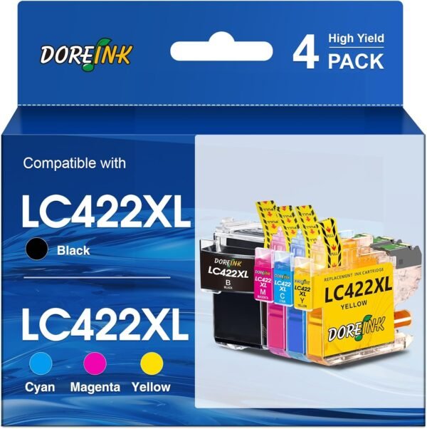 713Lh8dK-CL._AC_SL1500_.jpg LC422XL – kazety kompatibilné s Brother LC422XL, LC 422, LC-422XL, LC-422XL – multipack pre Brother MFC-J5340DW, MFC-J5345DW, MFC-J5740DW, MFC-J6540DW, MFC-J6940DW, čierna, azúrová, purpurová,