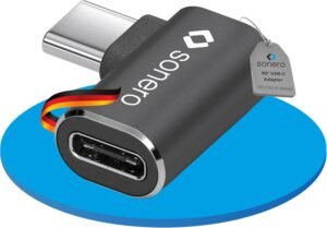 713tMvFGDHL._AC_SL1500_.jpg Sonero USB-C konektor s uhlom 90°, USB-C zásuvka (1 ks), adaptér, USB-C adaptér, 40 Gbps, 240 W, 8K 60 Hz, hliníkový kryt, čierny, X-UA133