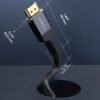 715VcoewgSL._SL1500_.jpg KabelDirekt – Kábel HDMI 2.1 8K/4K – 3 m – nerozbitný kovový konektor a opletenie (8K pri 60 Hz, Ultra High Speed/48 G, najnovší štandard, ideálny pre PS5/Xbox, monitor/TV/projektor, čierny)