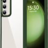 715ds1on6DL._AC_SL1500_.jpg HOOMIL Crystal Clear puzdro pre Samsung Galaxy S23+ Plus, protižltnúce priehľadné puzdro na mobil, odolné proti nárazom, ochranné puzdro – zelené