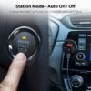 Avantree CK310 Bluetooth FM vysielač do auta, bezdrôtový rádiový adaptér, sada hands-free zariadenia s lepiacou podložkou, automatické zapnutie/vypnutie, výdrž batérie 7 hodín, dobíjateľný, stereo prijímač pre hudbu a hovory