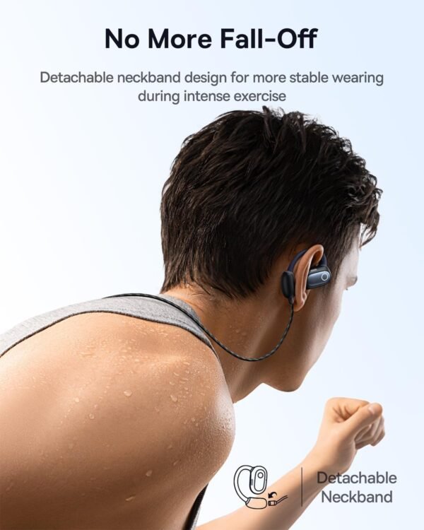 Slúchadlá Baseus Eli Sport 1 Open Ear s technológiou Bluetooth, priestorovým zvukom, silnými basmi, ultralahké, odolné proti vode podľa normy IPX4, mikrofóny s technológiou ENC, bezdrôtové slúchadlá s technológiou Bluetooth 5.3 na beh, tréning a fitness