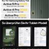 71DjcvraWL._AC_SL1500_.jpg BRAECN Puzdro pre Galaxy Tab Active 5 Pro 2025/Active 4 Pro 2022/Active Pro 2019 10,1 palca, odolné ochranné puzdro odolné proti nárazom s podstavcom otočným o 360° a remienkom na ruku, držiak na pero